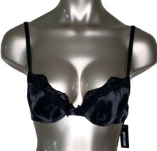 JUST CAVALLI Damen Push-Up BH mit Bügel R39 Schwarz/Grau Neu