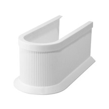 FACKELMANN Rohrverkleidung Siphonabdeckung für Waschbeckenunterschränke weiß