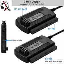 3-in-1 Adapter USB auf SATA und IDE 2.5" und 3.5" Festplatte Laufwerk