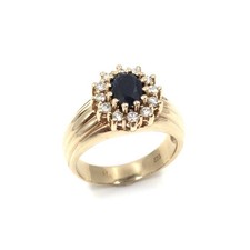 14kt yellow gold - ring, 0.86ct