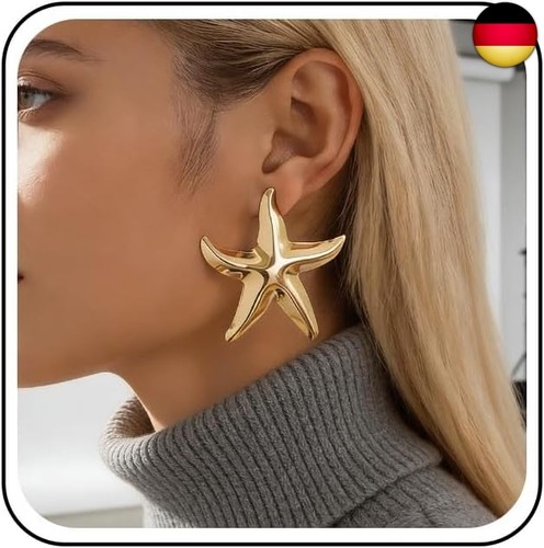 Boho große seestern ohrringe - boho,