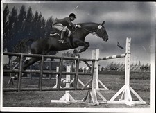 Foto Springreiten, Sprung