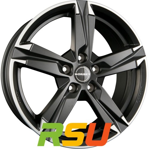 Borbet t10 matt black - t10, polished