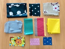 Wachstuch Reste Stoffreste Baumwolle beschichtet PVC Nähen Basteln Kinder bunt