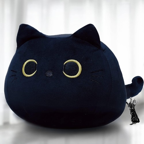 Schwarze katze plüschpuppe - schwarze,