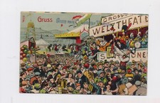 Alte AK Cannstatt Stuttgart Litho-Postkarte - Gruss vom Volksfest Cannstatt