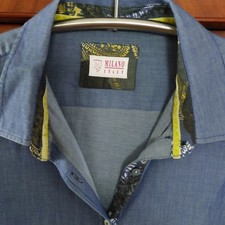 Milano Italy Bluse blau