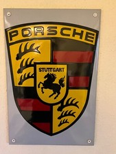 Porsche emailleschild logo - emailleschild, 330