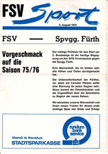 Programm FSV Frankfurt - SpVgg
