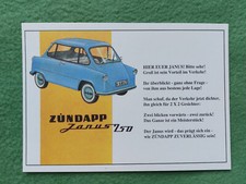 Postkarte Zündapp Janus 250