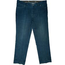 Hiltl 27 L28 Jeans Hose Herren Cord stretch regular F straight Leg W38 XL petrol