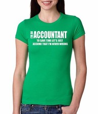 Accountant T-shirt Women Tee