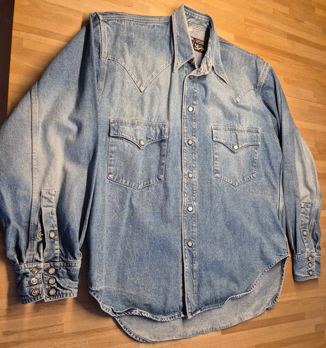 Vintage jeanshemd - jeanshemd, /