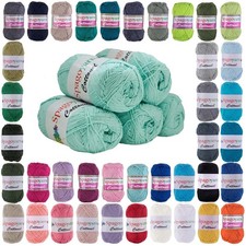 500g Strickgarn Cottonel Uni Häkelgarn Strickwolle Handstrickgarn Farbwahl