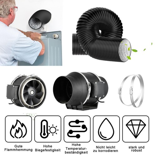 100 125 150mm - 100/125/150mm, rohrventilator