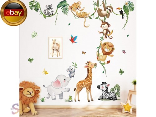 Wandtattoo dschungel tiere - wandtattoo,