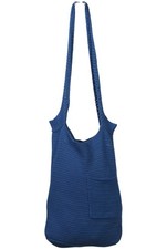 Closed Handtasche Damen Umhängetasche Bag Damentasche Baumwolle Blau #l8473io