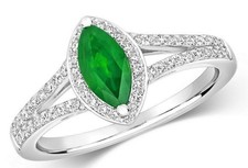Echter Smaragd Marquise und