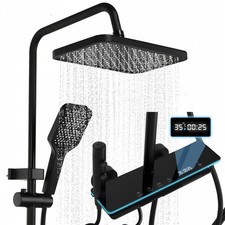 4-in-1 Duschsystem Edelstahl