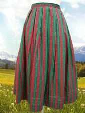 Trachtenrock rot grün mit