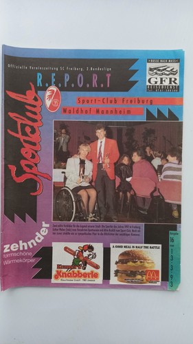 Stadionheft sc freiburg - 92/93,