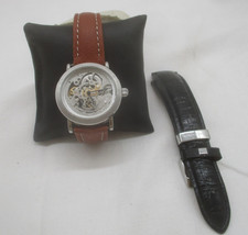 Rene Barton – Designer Herren Armbanduhr „Skelettuhr“ Automatik + Ersatzband