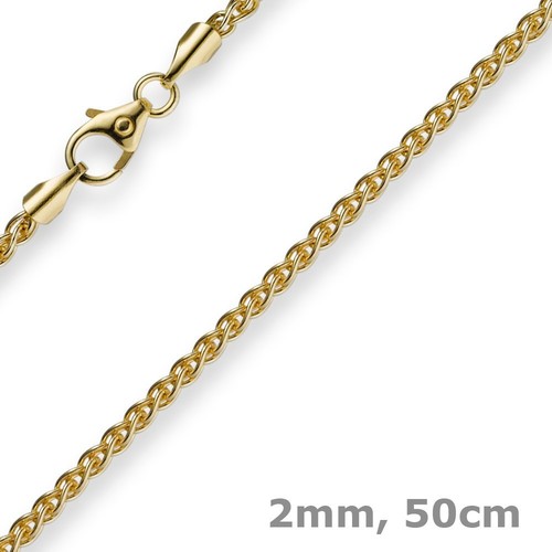 2mm zopfkette kette collier - zopfkette,