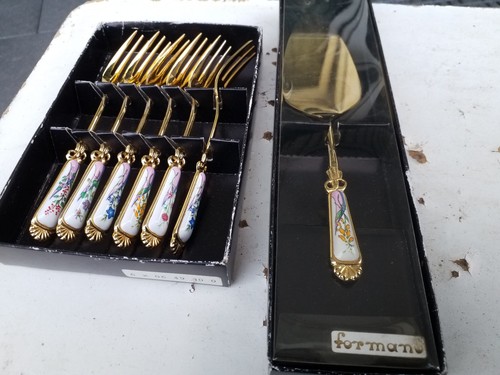 Goldfarbene kuchengabeln - goldfarbene, kuchengabeln+