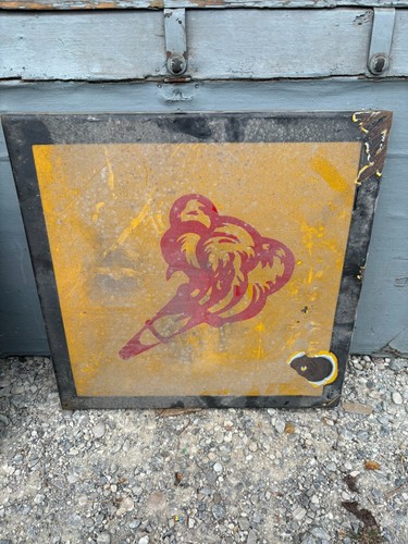 Ddr reichsbahn schild blech - ddr,