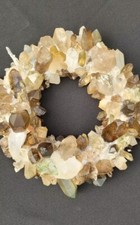 Rauchquarz, Rauchquarz Bergkristall Spitzen aus der Schweiz/ Adventzkranz