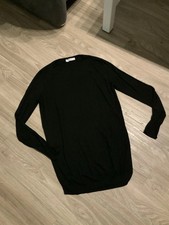 Zara Long Feinstrickpullover in Gr.S Schwarz