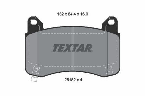 Textar 2615201 bremsbelagsatz - textar,
