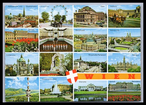 Ansichtskarte wien schloss - ansichtskarte,