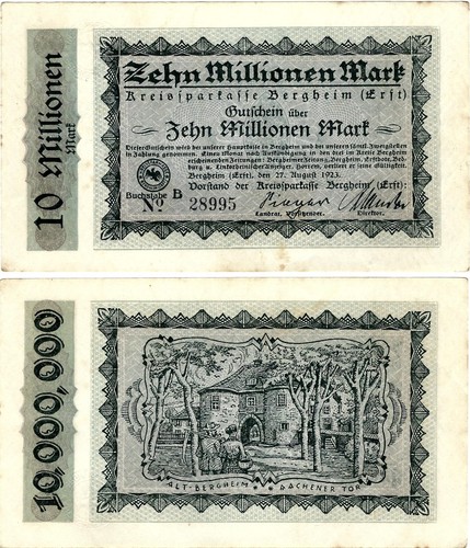 Banknote gutschein - gutschein, 10