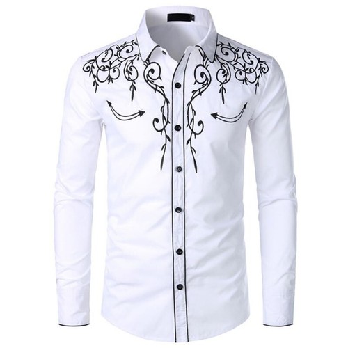 Herren stickerei hemd western - stickerei,