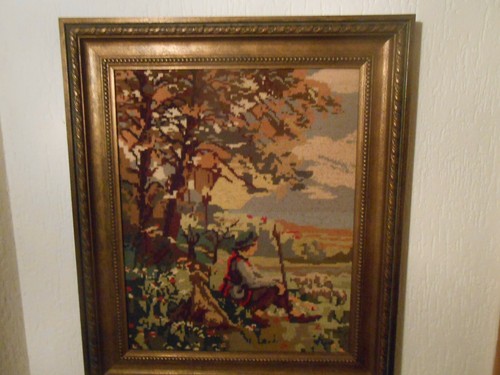 Gobelin bild handarbeit mit - gobelin,