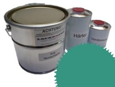1 Liter Set 2K Autolack RAL 5018 Türkisblau Acryl Glänzend Lackpoint !