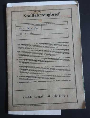 Kfz brief und - kfz,