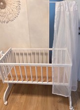 Alvi Baby Wiege mit Matratze