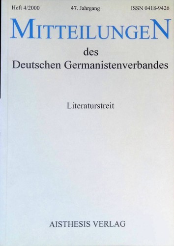 Literaturstreit mitteilungen - literaturstreit.,