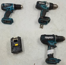 Lot Of 4 Various Makita Power Tools Ddf482,Dhp481,Bdf440 Gebraucht Working
