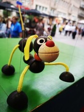 Marionette Hund Schwarz