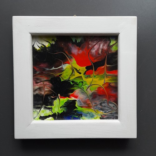 Moderne kunst malerei 5 x - ,