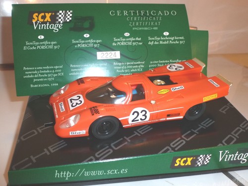Porsche 917 orange scx - 917, vintage