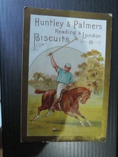 Antic 1878 England Trading Card Trading Huntley & Palmers Polo Player Sport