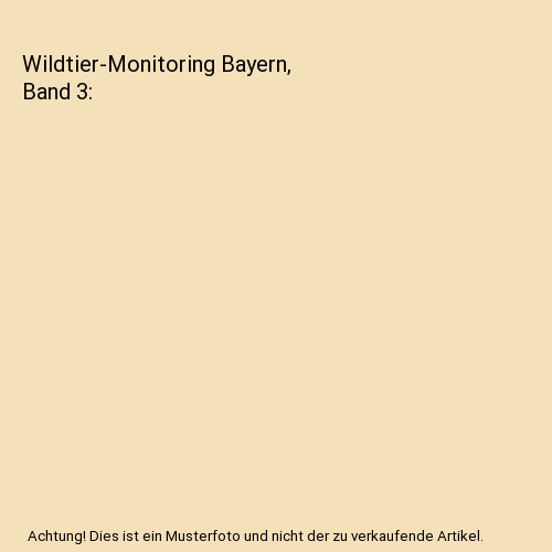 Wildtier monitoring bayern - wildtier-monitoring,