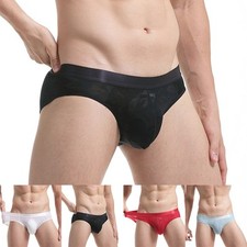 Atmungsaktive durchsichtige Herrenunterwäsche mit Netzbeutel Ultradünn für Stil