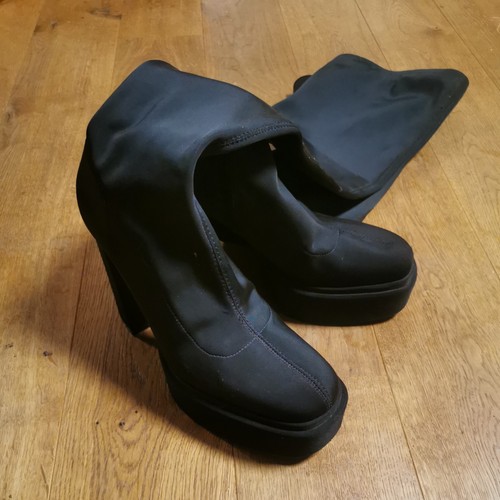Plateau overknee stiefel - plateau,