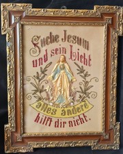 Klosterarbeit gesticktes bild - klosterarbeit,