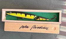 Handgefertigter Wobbler 2tlg.  18cm im Fire Tiger-Muster  Original Peter Biedron